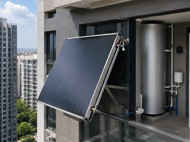 新建区阳台壁挂式平板太阳能热水器